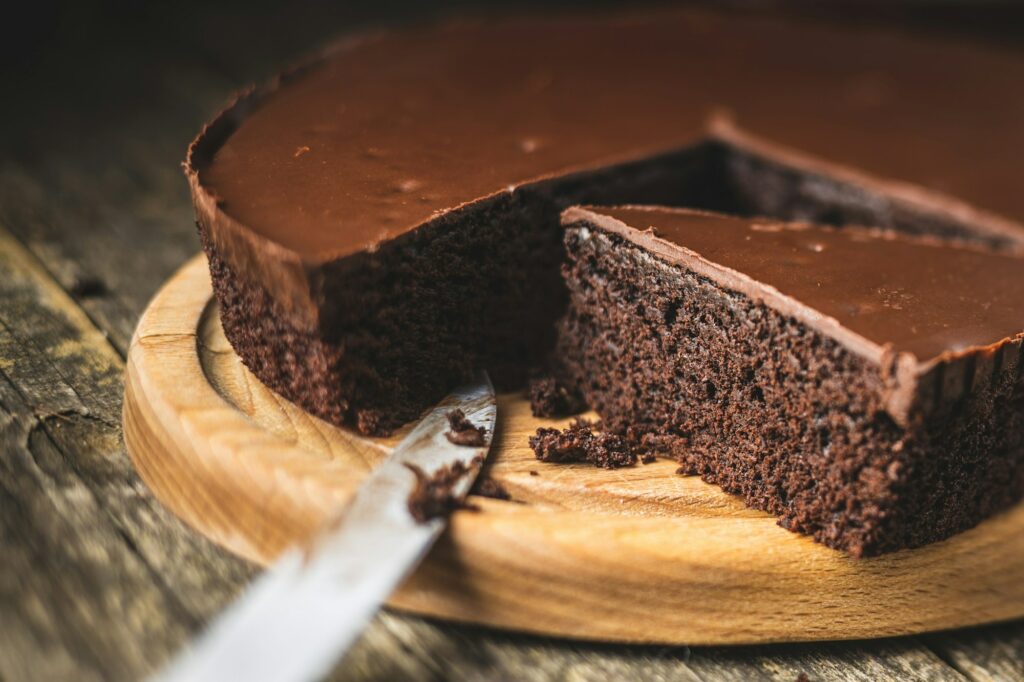 Chocolate brownies cake.