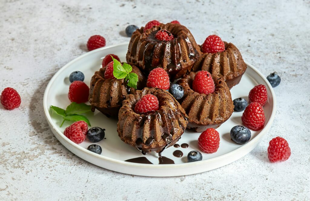 Mini chocolate cakes